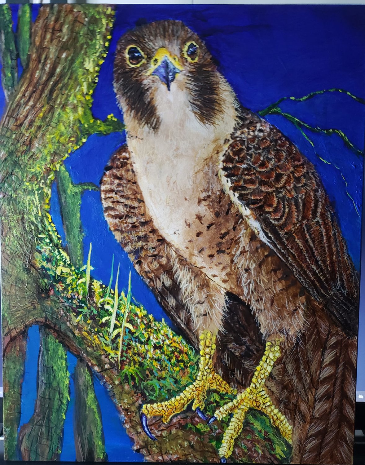 David Joyner's favorite subjects are animals from the Serengeti, but he loves painting other animals too.